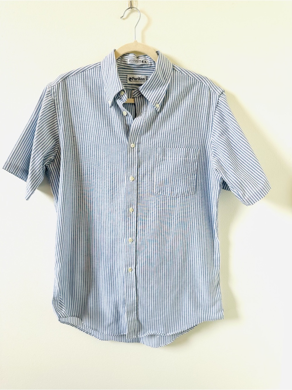 Puritan Clothing of Cape Cod blue and white Oxford stripe